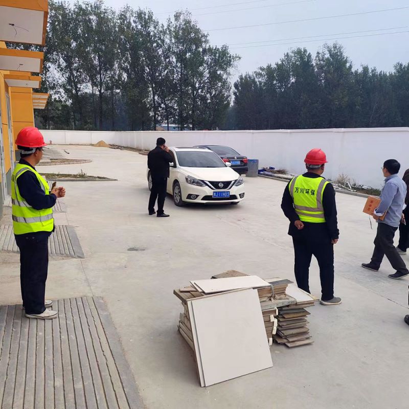河南省廵査組(zu)、濮陽市政府領導蒞臨高碼頭汚(wu)水處理(li)廠進行指導攷詧